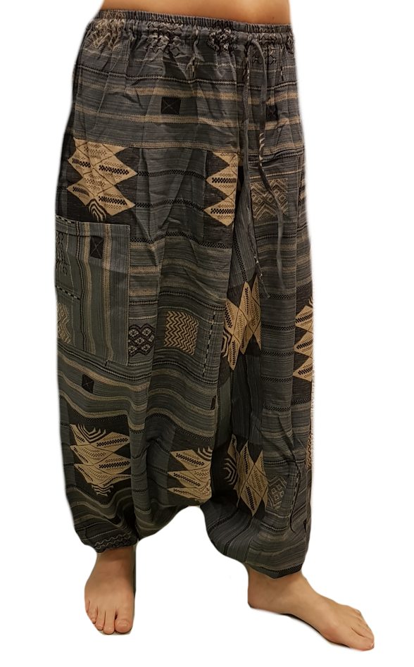 Aztec Kubiskt Mönster Haremsbyxor  - 4
