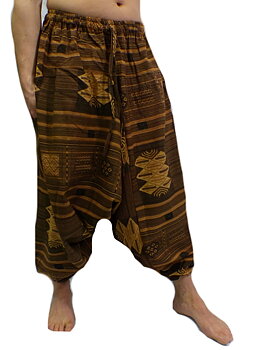 Aztec Kubiskt Mönster Haremsbyxor 