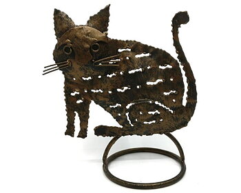 Smide - Ljusstake Katt