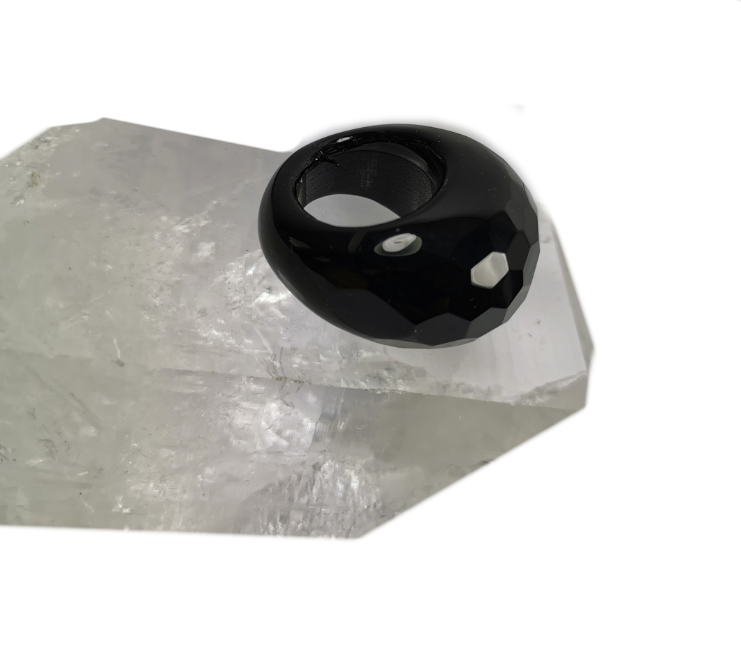 Fascetterade Svart bandagat ring