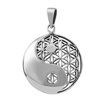 Livets Blomma / Yin Yang i Silver 
