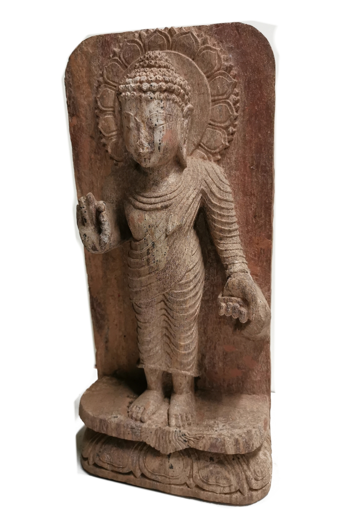 Temple Staty - Buddha i khondalit.  - Mudra  - Open Hand