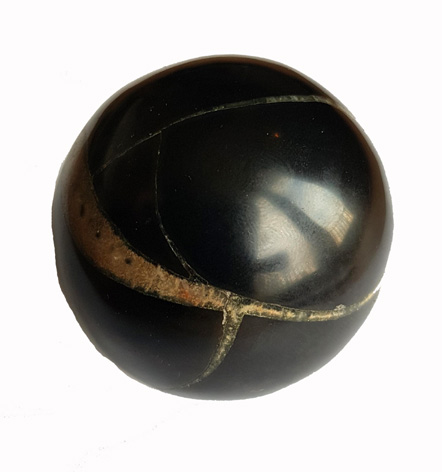 Peruviansk Svart Septaria Sfär / Klot - ca. 60mm, 370 - 430gram