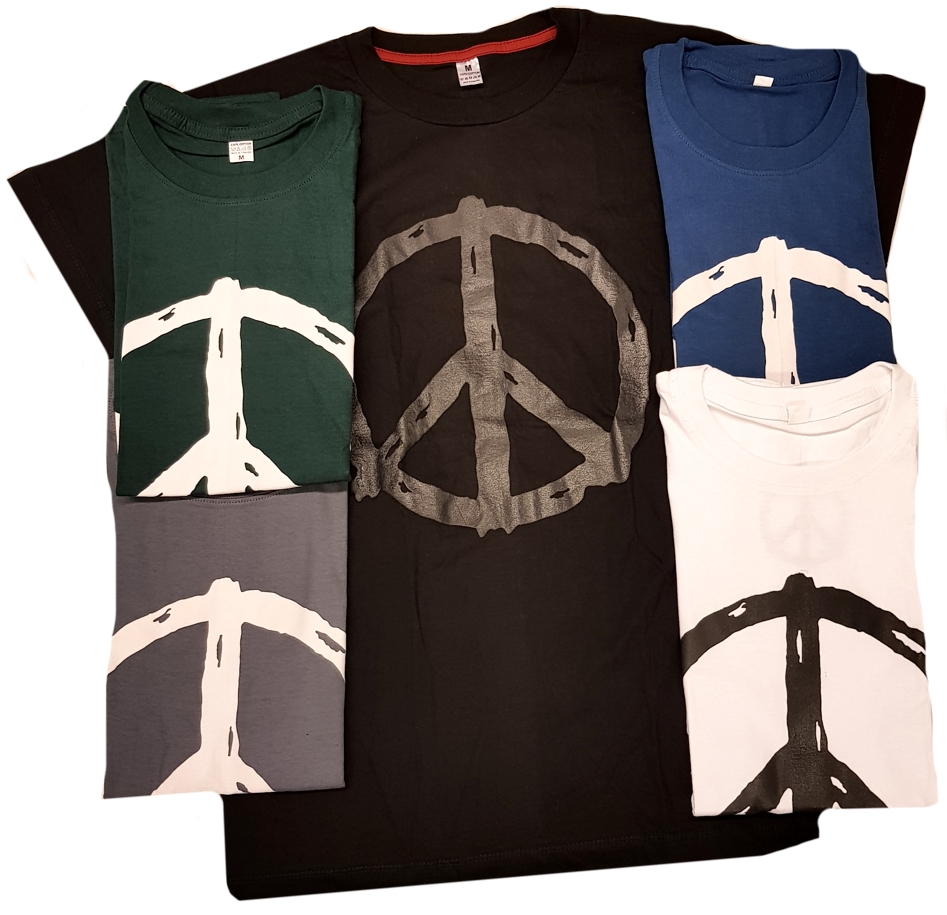 T-Shirt med Freds Märke (Peace) - Medium