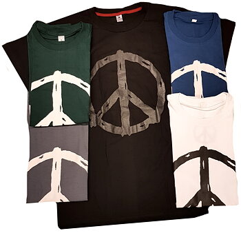 T-Shirt med Freds Märke (Peace) - Medium