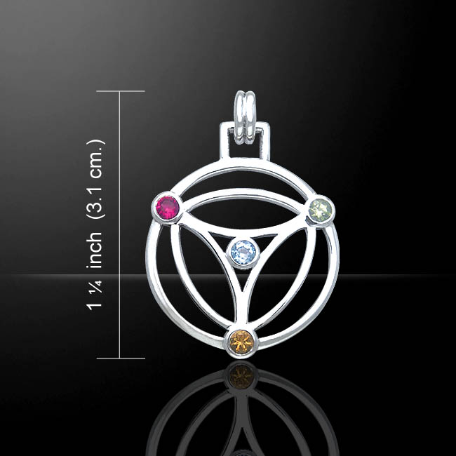 "Tri force" Sädesfältscirkel Geometrisk Halsband av Peter Stone 