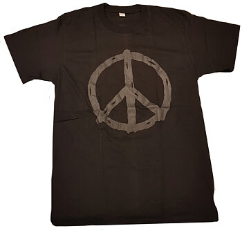 T-Shirt med Freds Märke (Peace) - XLarge