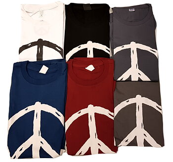 T-Shirt med Freds Märke (Peace) - XLarge