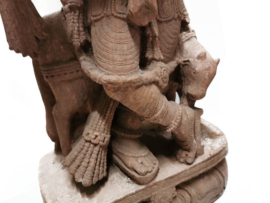 Temple Staty - Krishna i khondalit. - 3