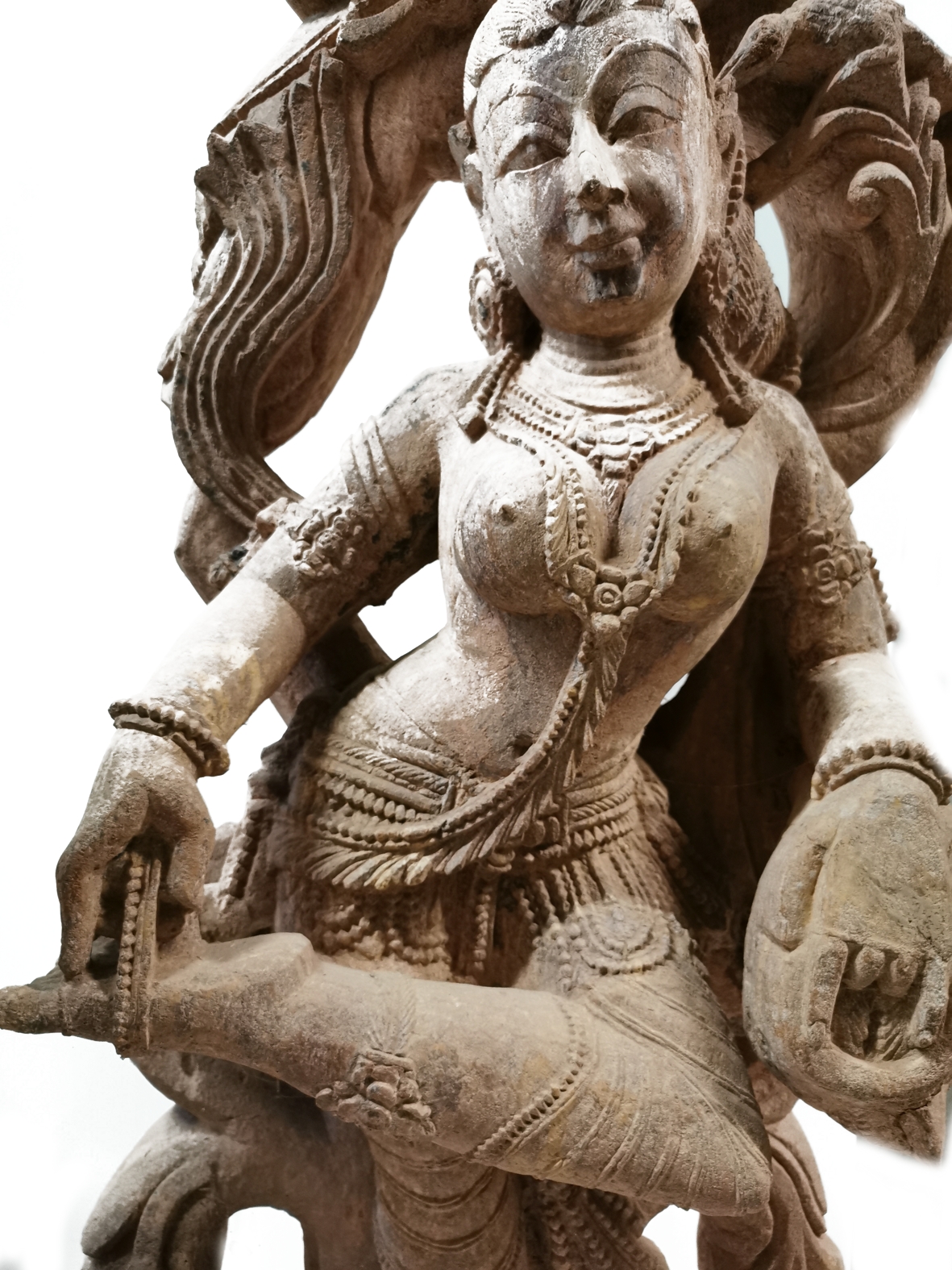 Temple Staty - Devadasi i khondalit - 92cm - 3