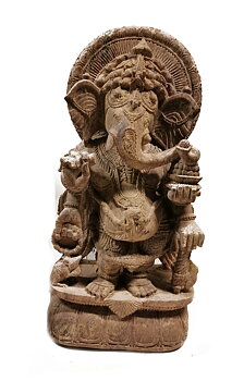 Temple Staty - Ganesha i khondalit.