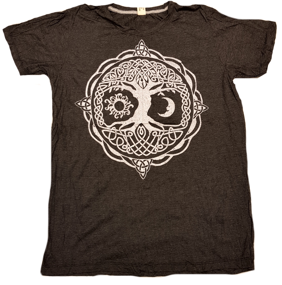 Yggdrasil - Livets Träd T-shirt - Kolgrå
