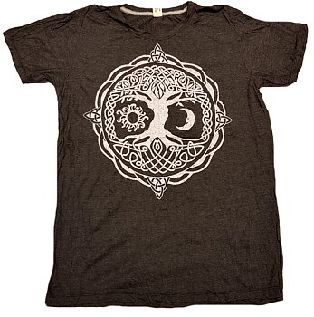 Yggdrasil - Livets Träd T-shirt - Kolgrå