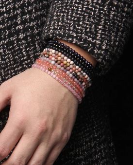 Karneol  Mix Armband  - 4mm Pärlor - 2