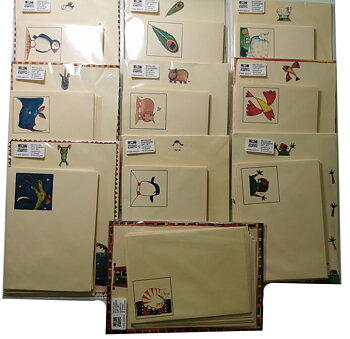 Fairtrade Kuvert & Papperset  - Stationery Kit - oblekt papper