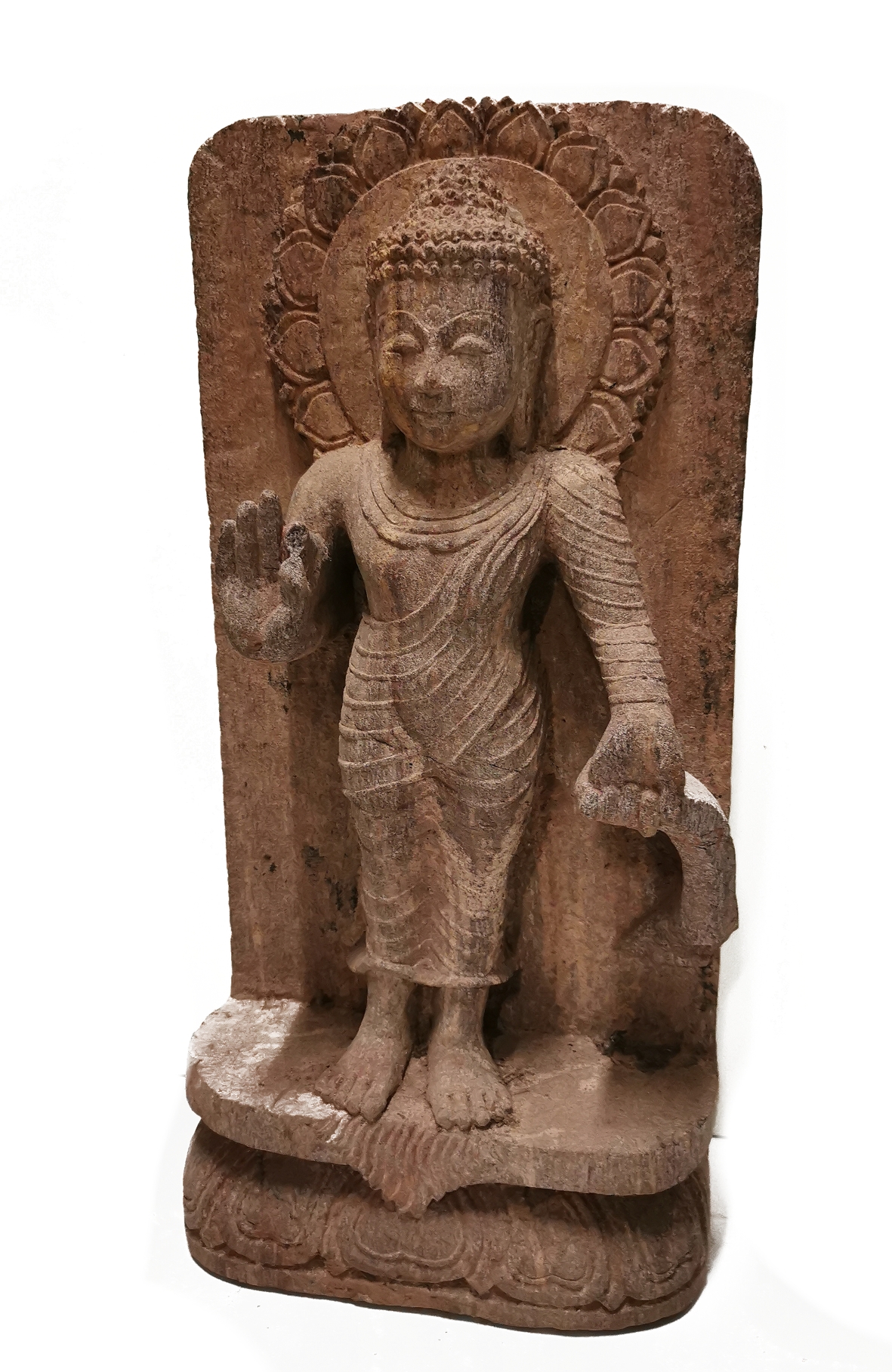 Temple Staty - Buddha i khondalit. - 2