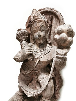 Temple Staty - Hanuman i khondalit.
