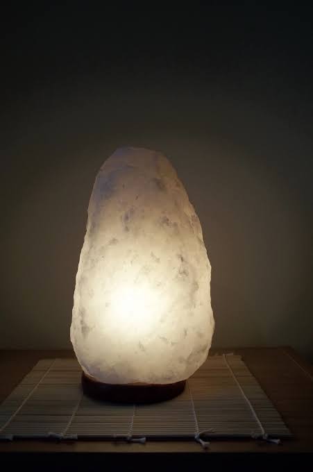 Vit Saltkristall Lampa, 4 - 6kilo - 3