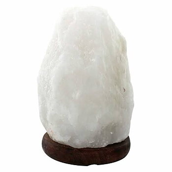 Vit Saltkristall Lampa, 4 - 6kilo