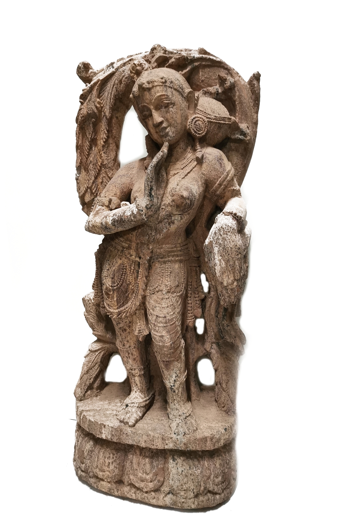 Temple Staty - Durga i  khondalit. - The Goddess Durga: The Mother of the Hindu Universe