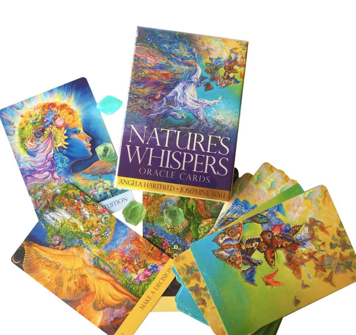 NATURE'S WHISPERS ORACLE CARDS,  Angela Hartfield Illustrated by Josephine Wall
