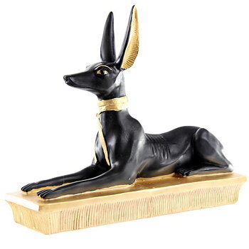 Anubis Svart & Guld Halvliggande