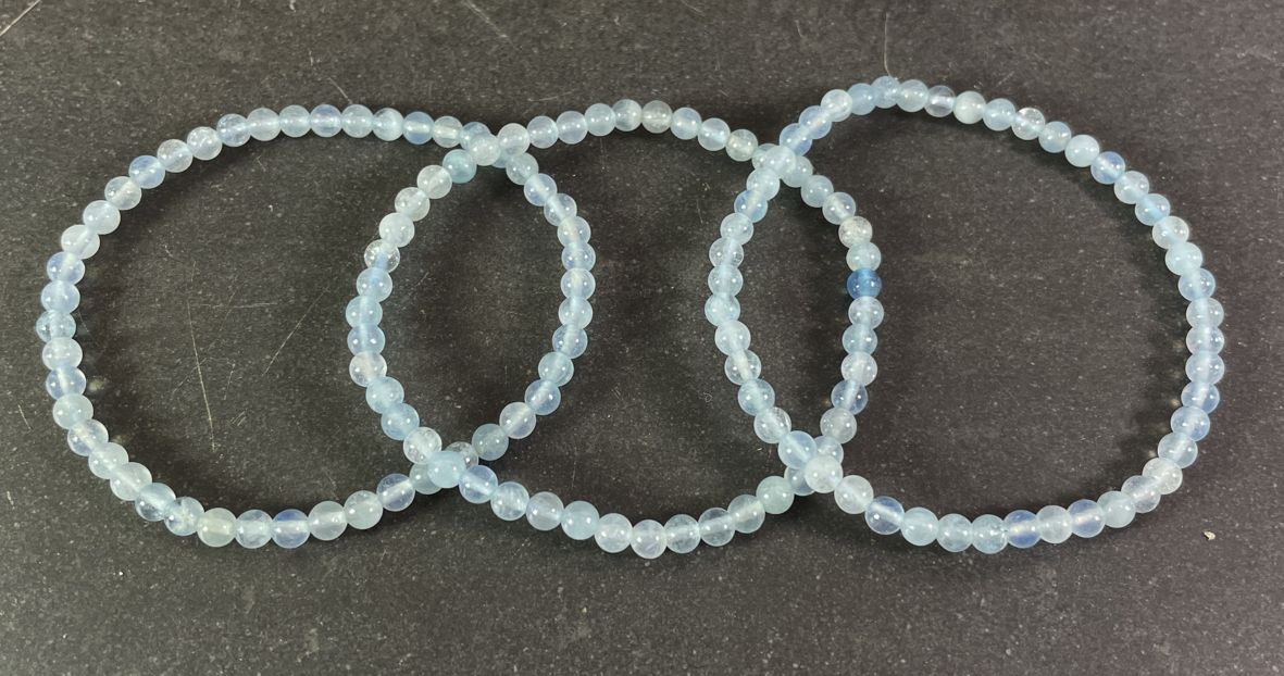 Akvamarin Armband 4mm