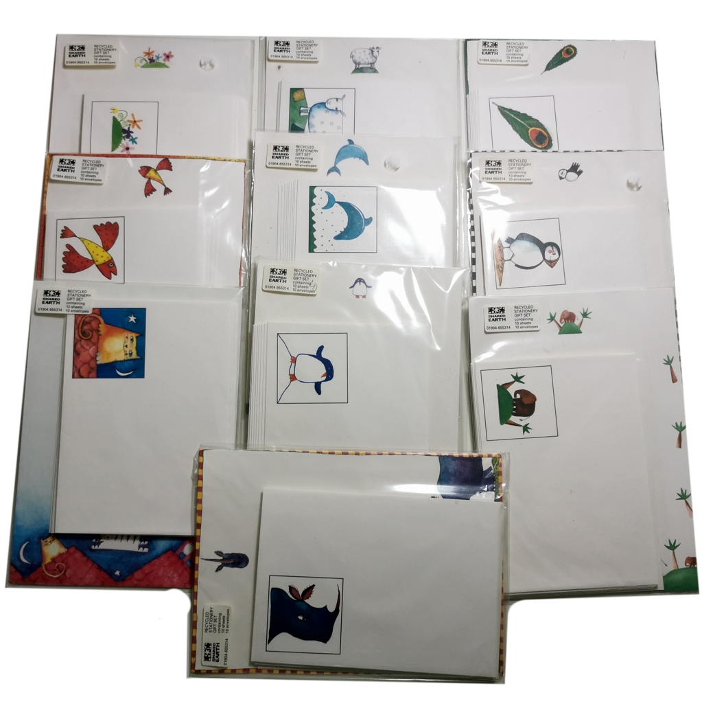 Fairtrade Kuvert & Papperset  - Stationery Kit  - Vit - 2