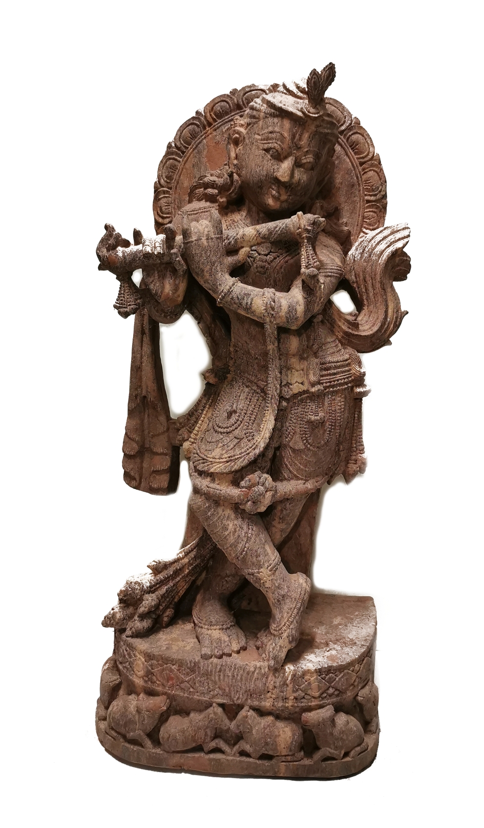 Temple Staty - Krishna i khondalit.