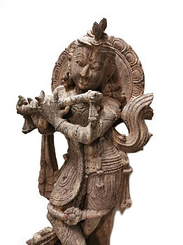 Temple Staty - Krishna i khondalit.