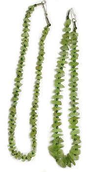 Rå Peridot / Krysolit Halsband