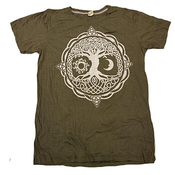 Yggdrasil - Livets Träd T-shirt - Skogsgrön