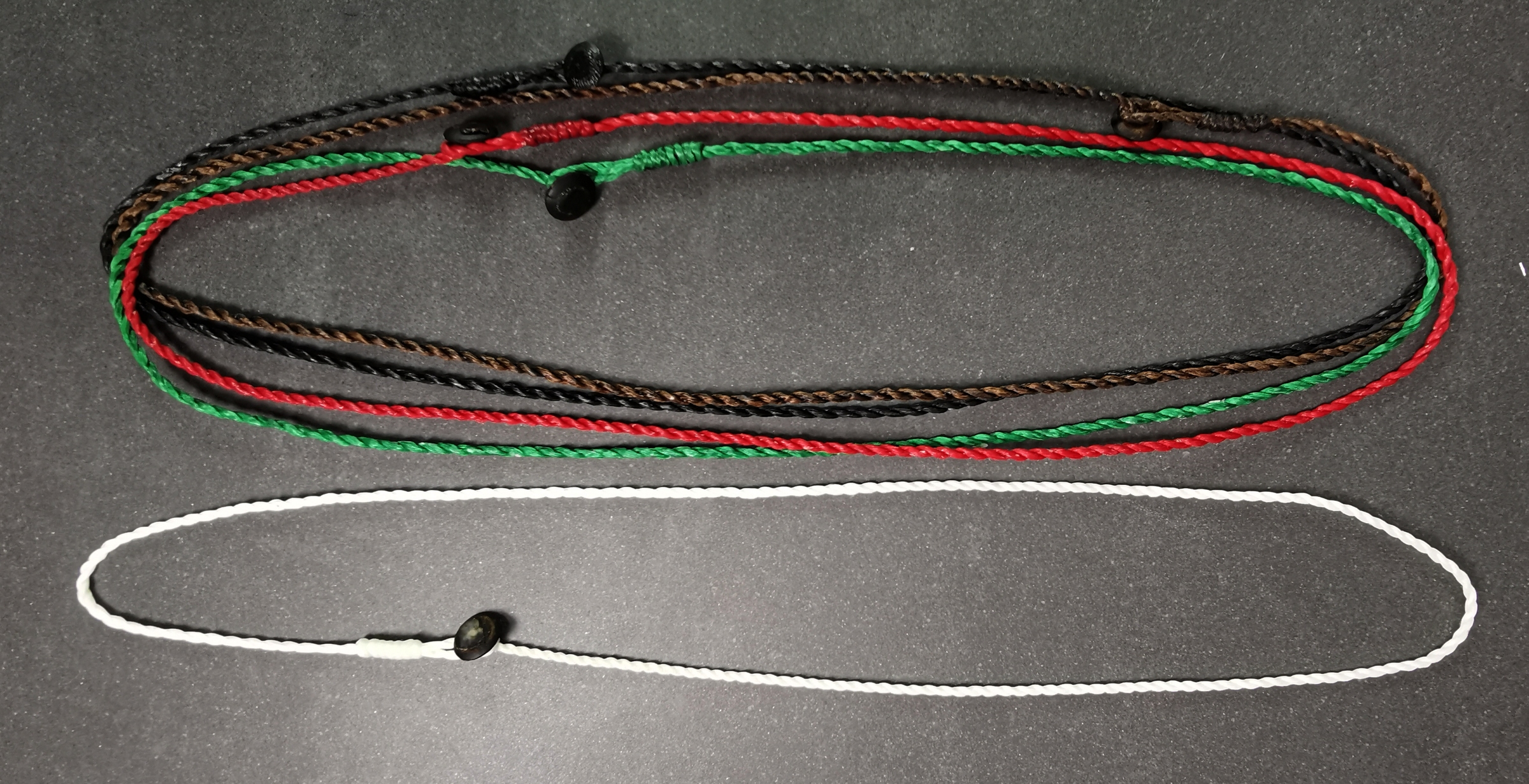 Vävd Vaxat Nylon Snöre- 1,5mm - 80cm  - 3