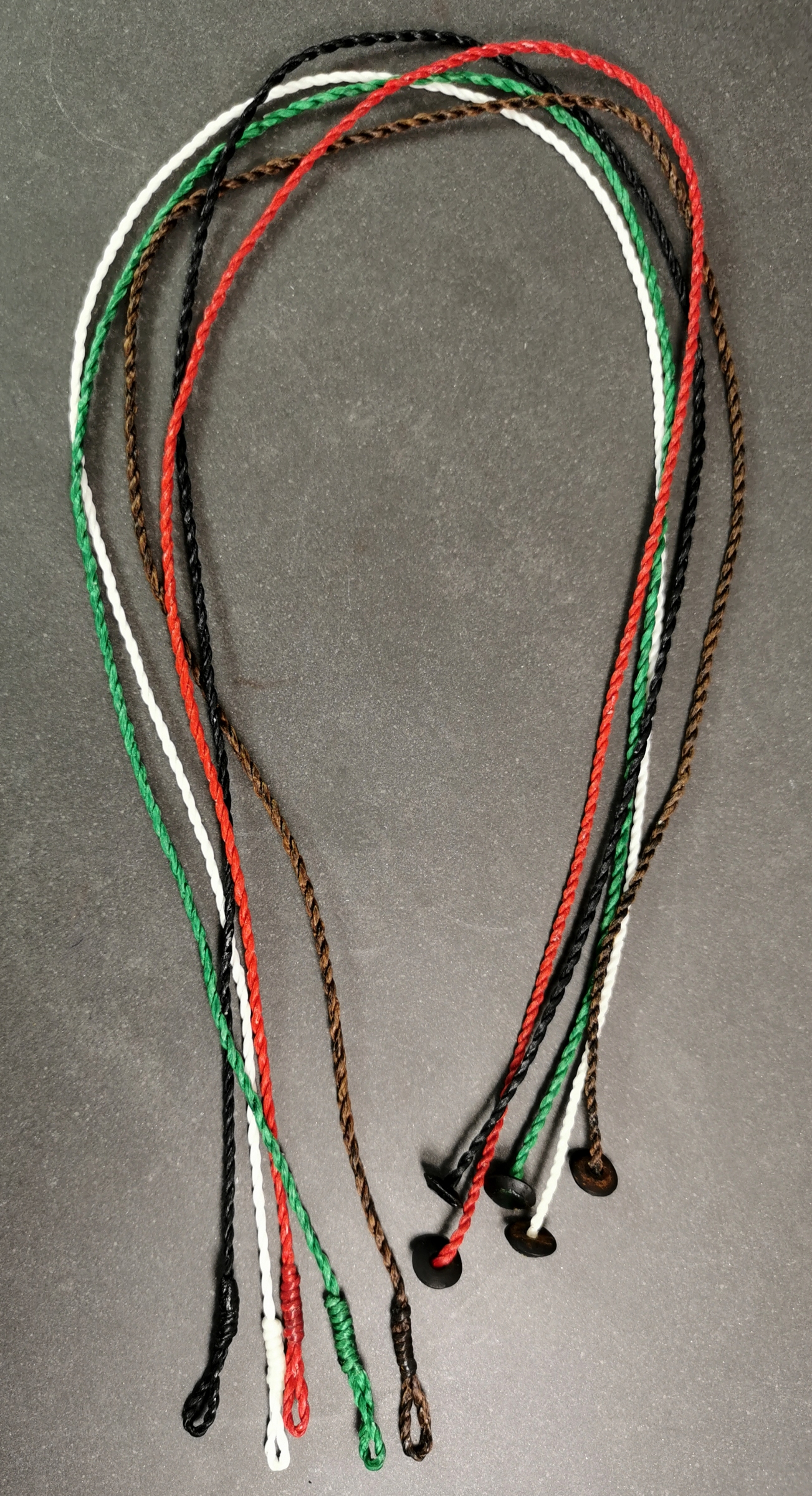 Vävd Vaxat Nylon Snöre- 1,5mm - 80cm 