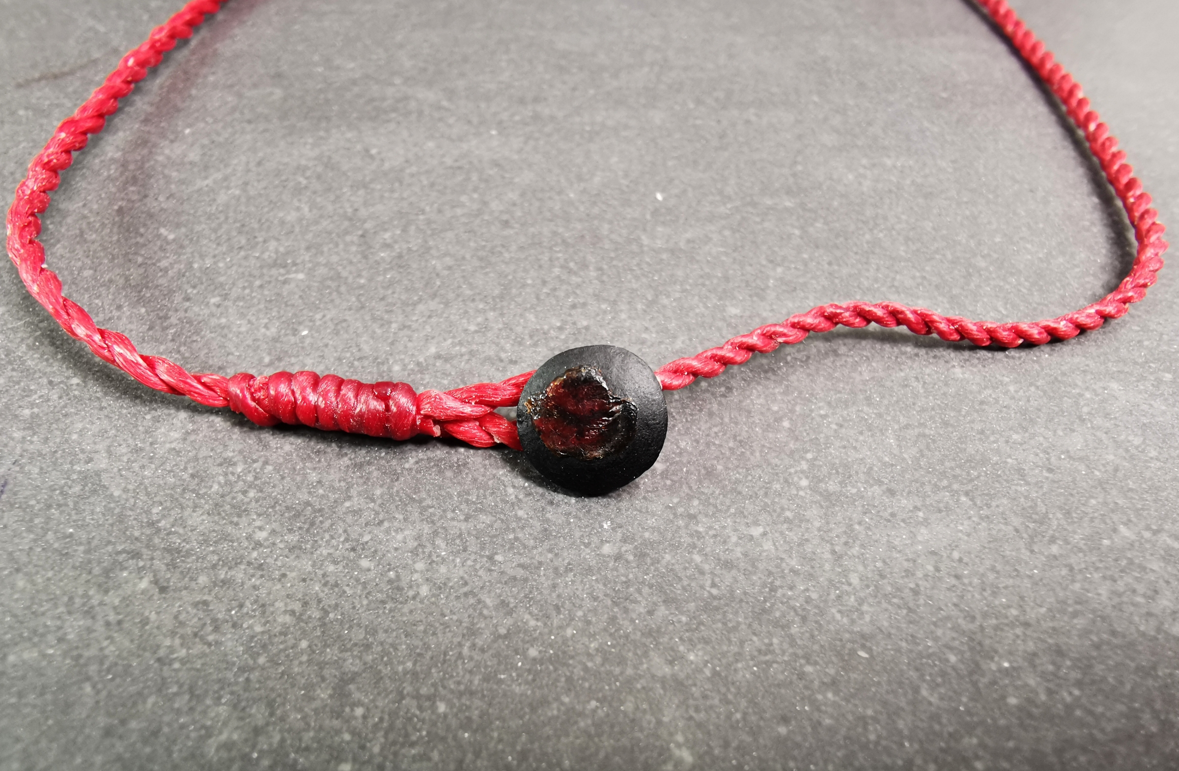 Vävd Vaxat Nylon Snöre- 1,5mm - 80cm  - 4