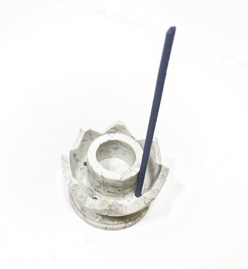 Rökelsehållare  - Soapstone mini Lotus - 3