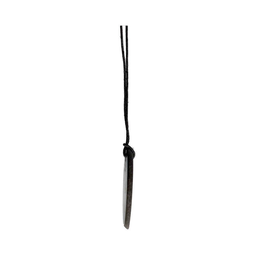 Shungit Halsband,  Avlång Disk - 2