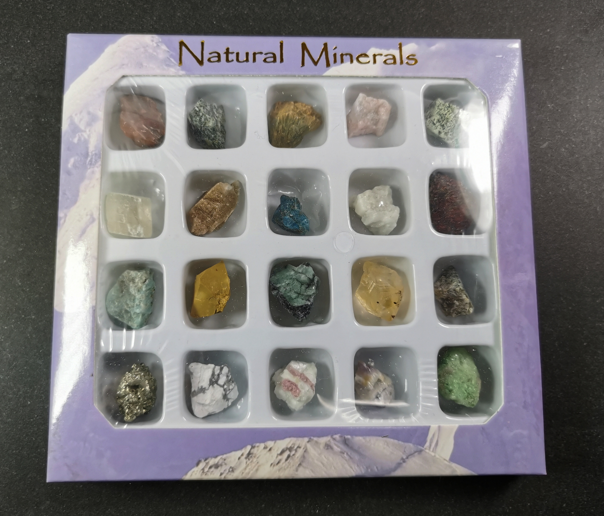Stensamling (start kit) Rå Mineraller/Sten - Mix - 20 stycken