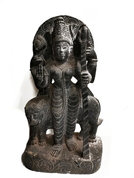 Temple Staty - Vishnu i Serpentin 