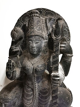 Temple Staty - Vishnu i Serpentin 
