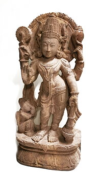 Temple Staty - Vishnu i khondalit.