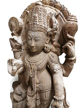 Temple Staty - Vishnu i khondalit.