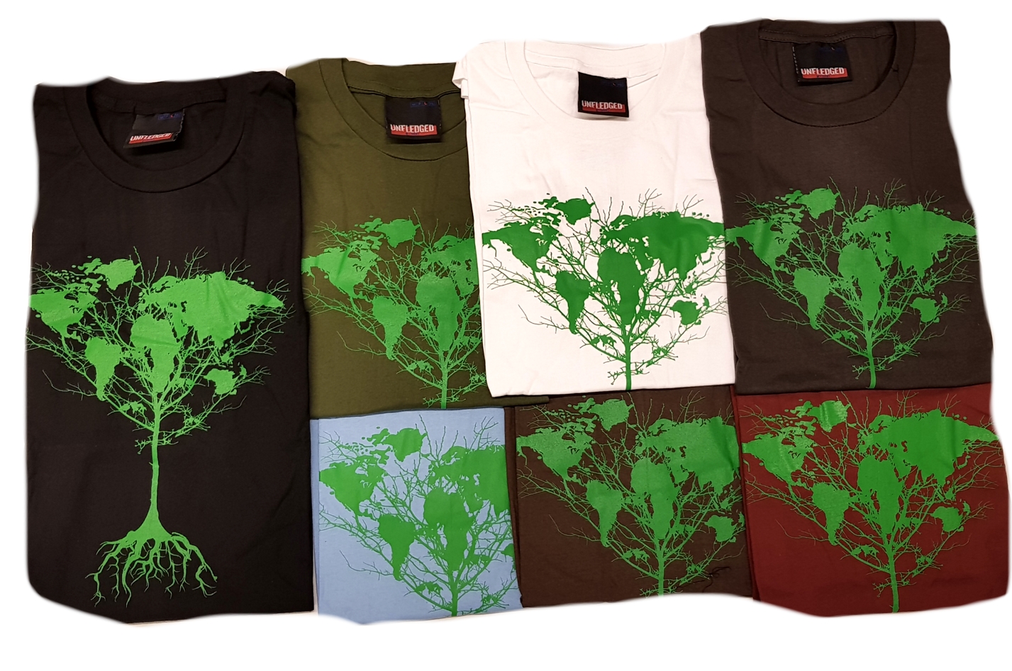 Green Planet Tree T-Shirt  - Medium - 3