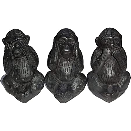 Tre kloka apor - 9cm
