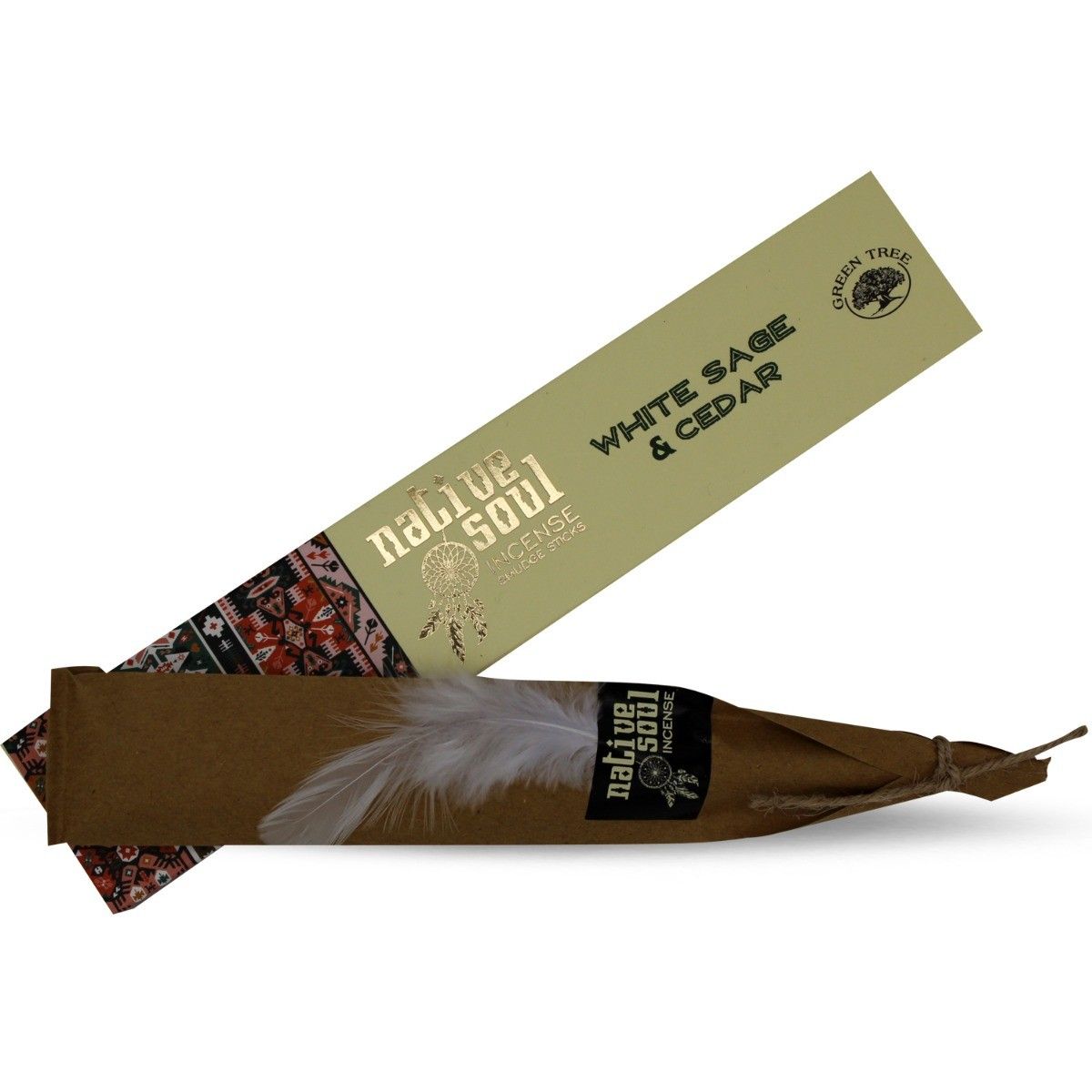 Native Soul White Sage + Cedar Rökelse Stickor