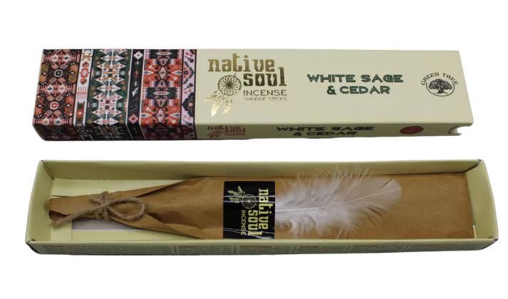 Native Soul White Sage + Cedar Rökelse Stickor - 2