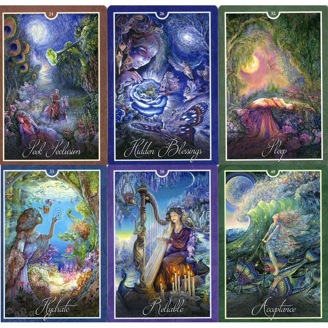 WHISPERS OF HEALING ORACLE CARDS -  Angela Hartfield Illustrated by Josephine Wall - 3