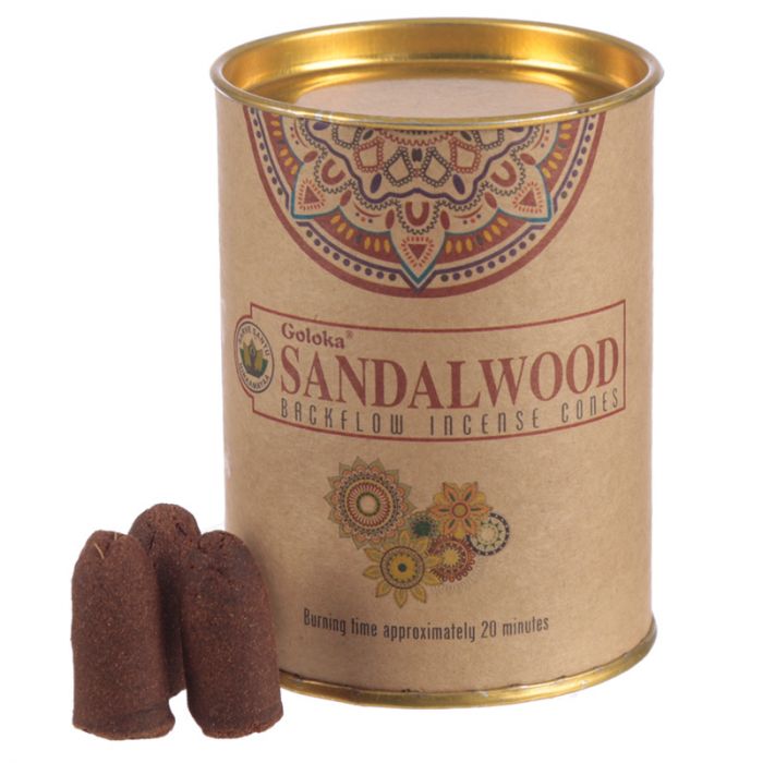  Goloka Backflow Sandalwood Rökelsekoner