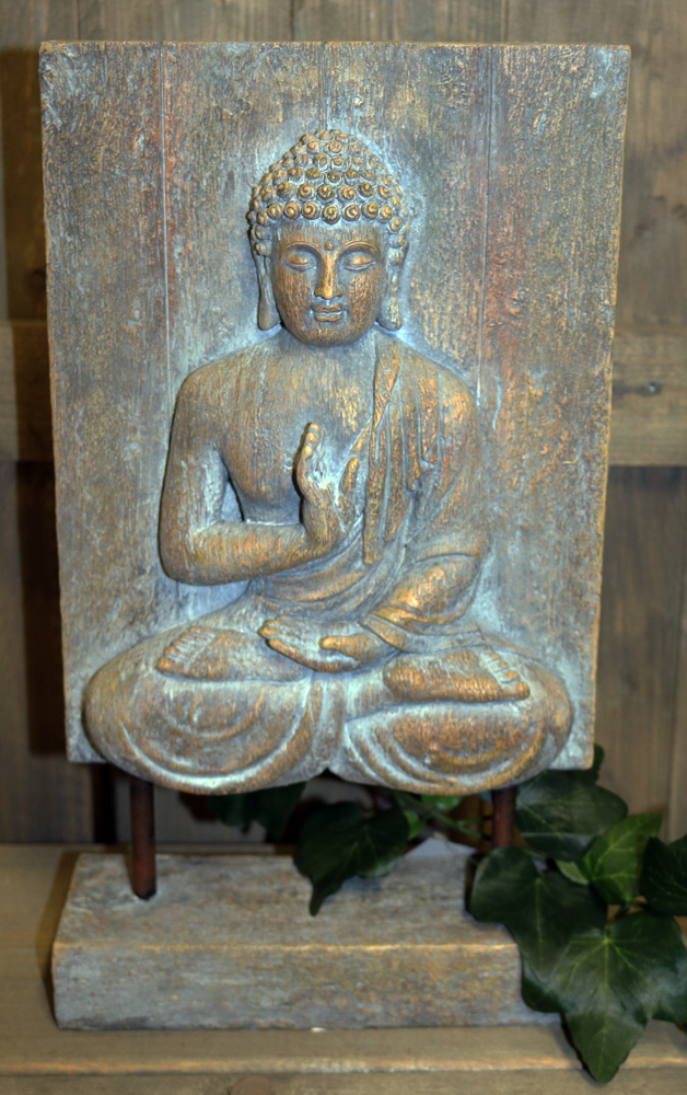Mediterande Buddha på stativ