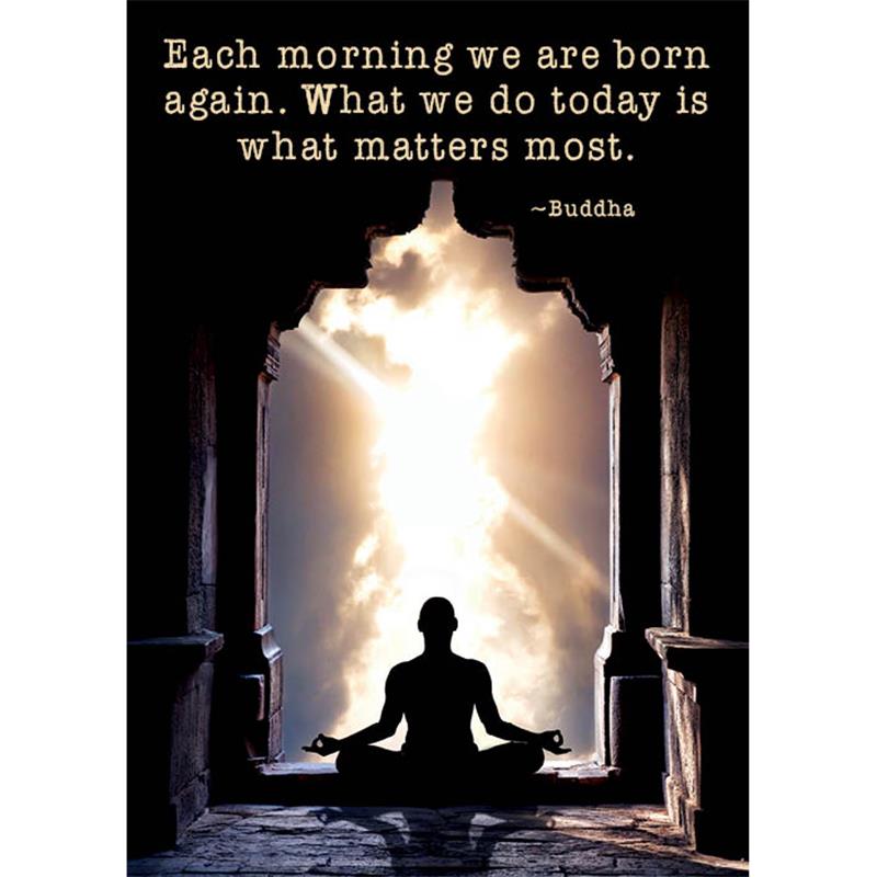 Enkelt vykort - Each morning we are born again